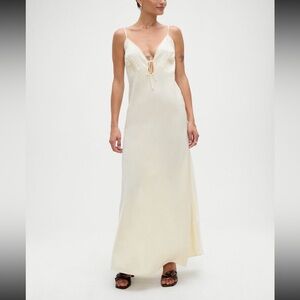FRANKIE BIKINI MAXI  Slip Dress with detailed trim